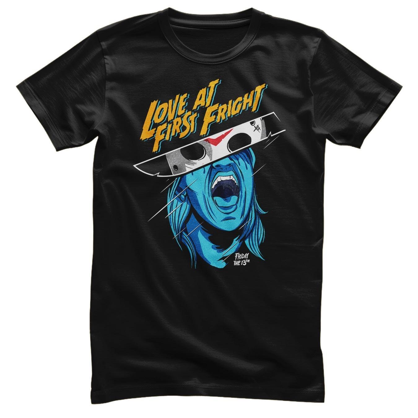 Officially Licensed Friday the 13th Love At First Fright Mens T-Shirt M
