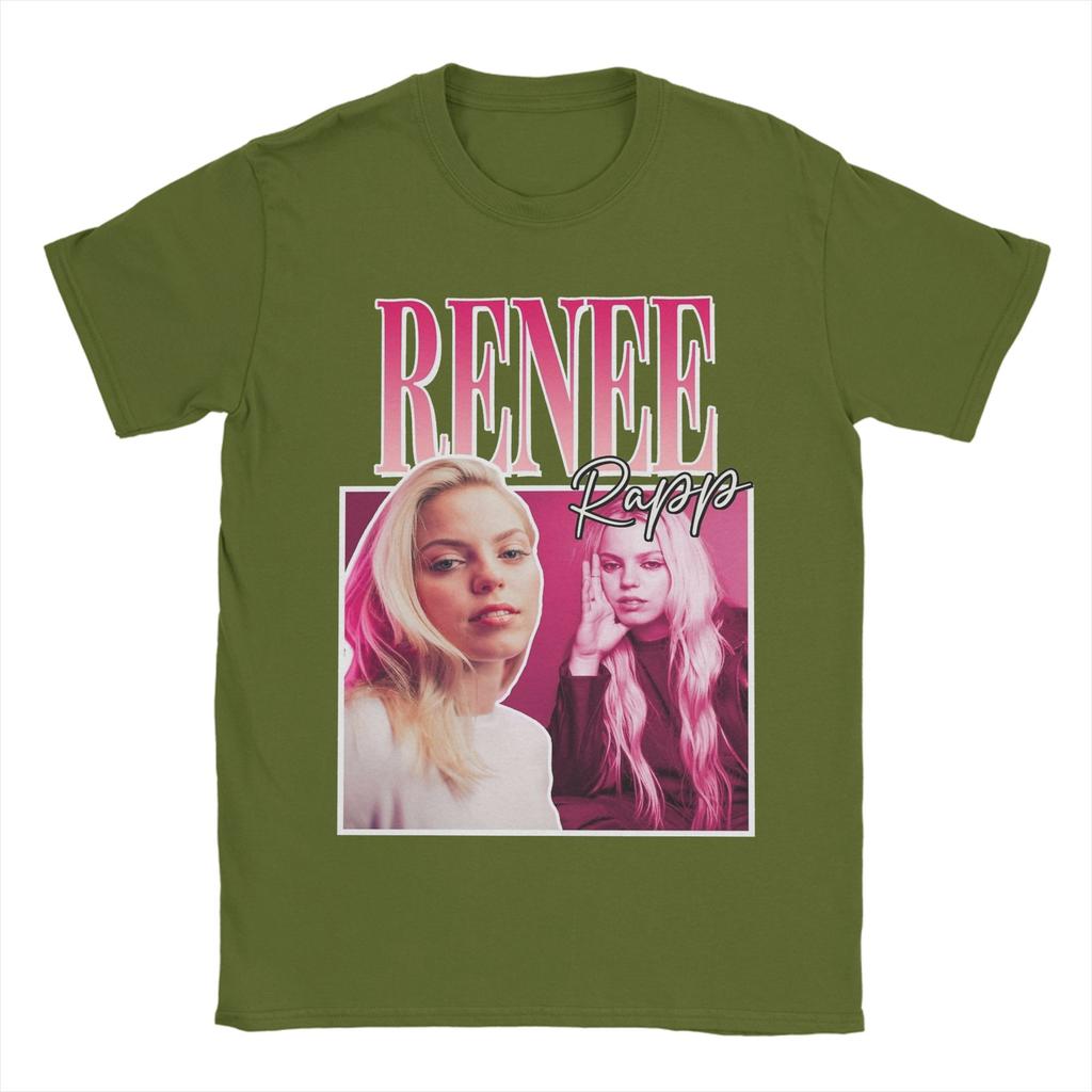 Casual Renee Rapp TShirts for Unisex Round Neck Cotton T Shirts Short Sleeve Tee Shirt Plus Size Tops