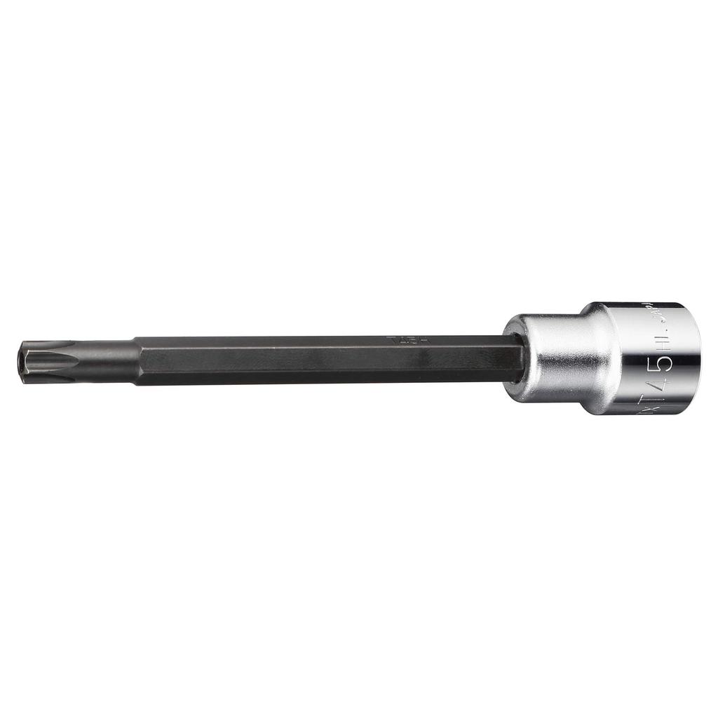 TONE Long Torx Socket T45H (Tamper-Proof Type) 4TX-T45HL, 12.7mm (1/2") Drive,