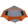 Cabin Tent 12 Person Gray and Orange 500 x 500 x 294 cm