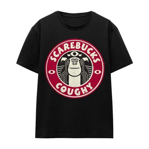 Monsters At Work Unisex Adult Scarebucks Coughy T-Shirt