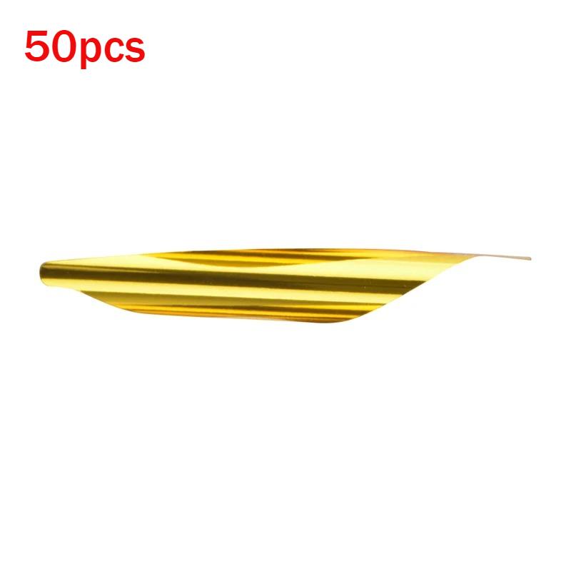 50 Stück/Karton Bogenschießen Spin-Fletches Rotierende Fletches Bogenschießzubehör DIY Pfeil Spiral-Feder Jagd Schießzubehör
