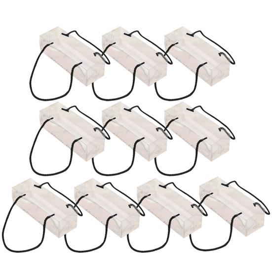 10 szt. z paskiem przezroczyste kreatywne zdrowe ciasto szwajcarskie rolki opakowania pudełka pojemniki na ciasto