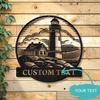 Metal Sign Wall Art Maritime Nautical Decor Rustic Home Beach House Outdoor Gift