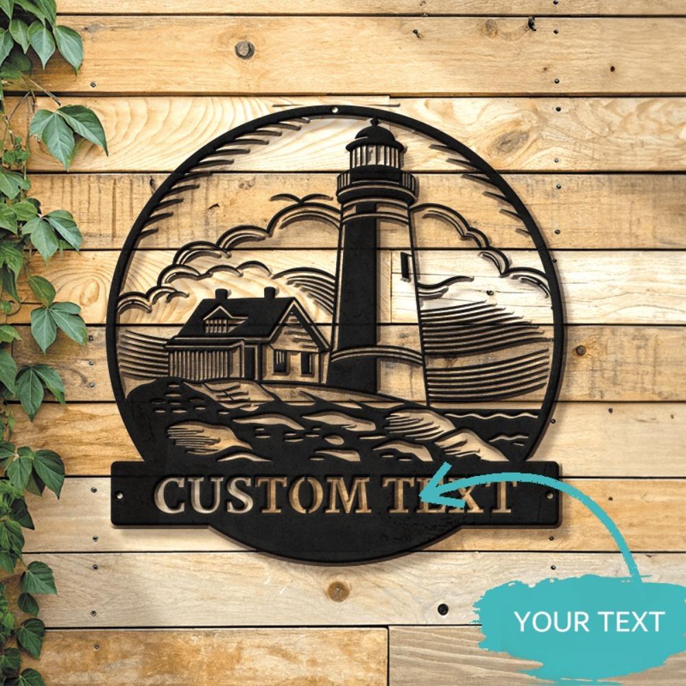Metal Sign Wall Art Maritime Nautical Decor Rustic Home Beach House Outdoor Gift