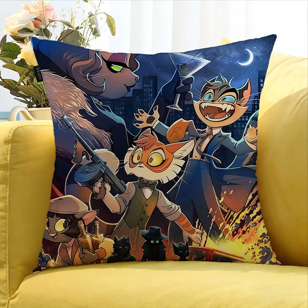 Lackadaisy Anime Animals   Various Sizes Square Pillow Case For Car Home Bedchamber Decor