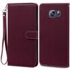 S6 Edge Case For Samsung Galaxy S6 Edge Case G925 Leather Flip Wallet Case For Samsung S6 S 6 edge Case G920 Wallet Cover Fundas