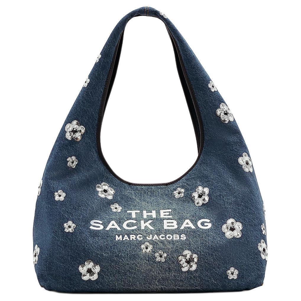 

Marc Jacobs Sequin Daisy Denim Sack Bag Vintage Indigo Women Tote_bags Blue 2S5HSH012H03-488 Basic Set (Bag)