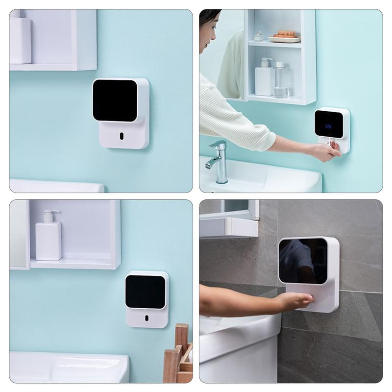 New LED screen automatic induction washing machine with touch screen washing machine infrared sensor soap dispenser for bathroom wall | Liquid soap di