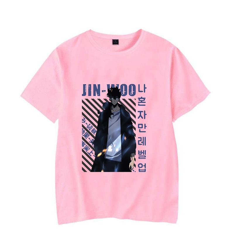 New Solo Leveling Sung Jin Woo Printing T Shirt Men Women T-Shirt Harajuku T-shirt Unisex Fashion Summer Tops