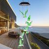 Cute Solar Wind Chime Colorful Gradient Hanging Wind Chime Hanging Lamp Auto on/Off Waterproof Solar Butterfly Light Outdoor