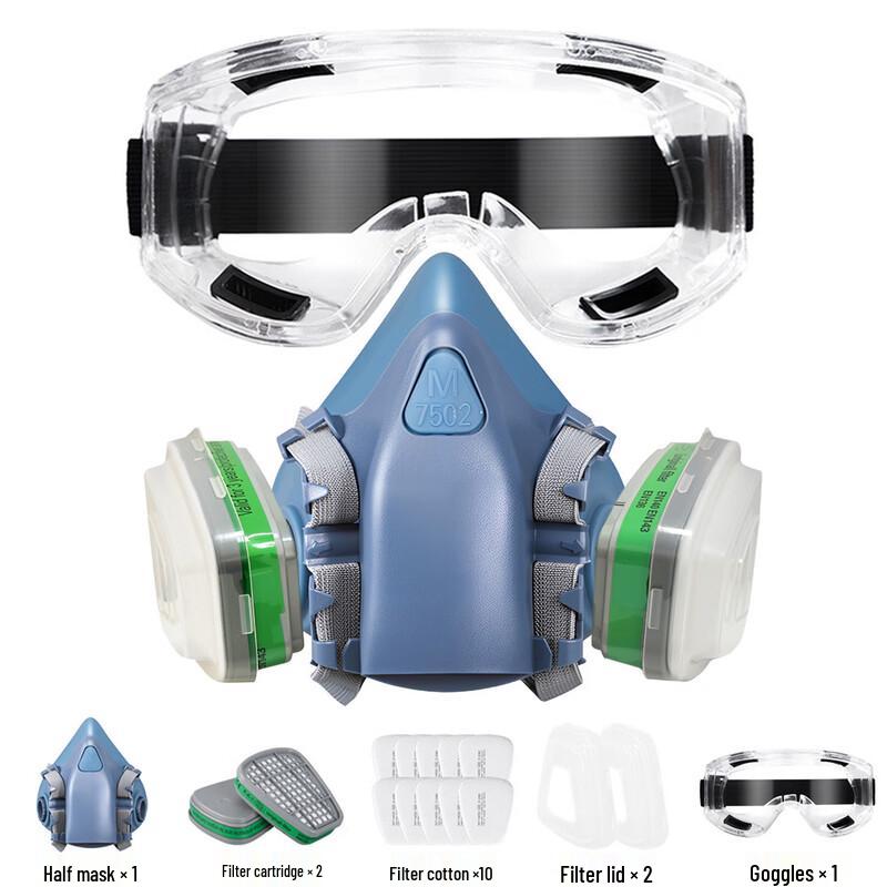 DAXTE Reusable Full Face Respirator Kit