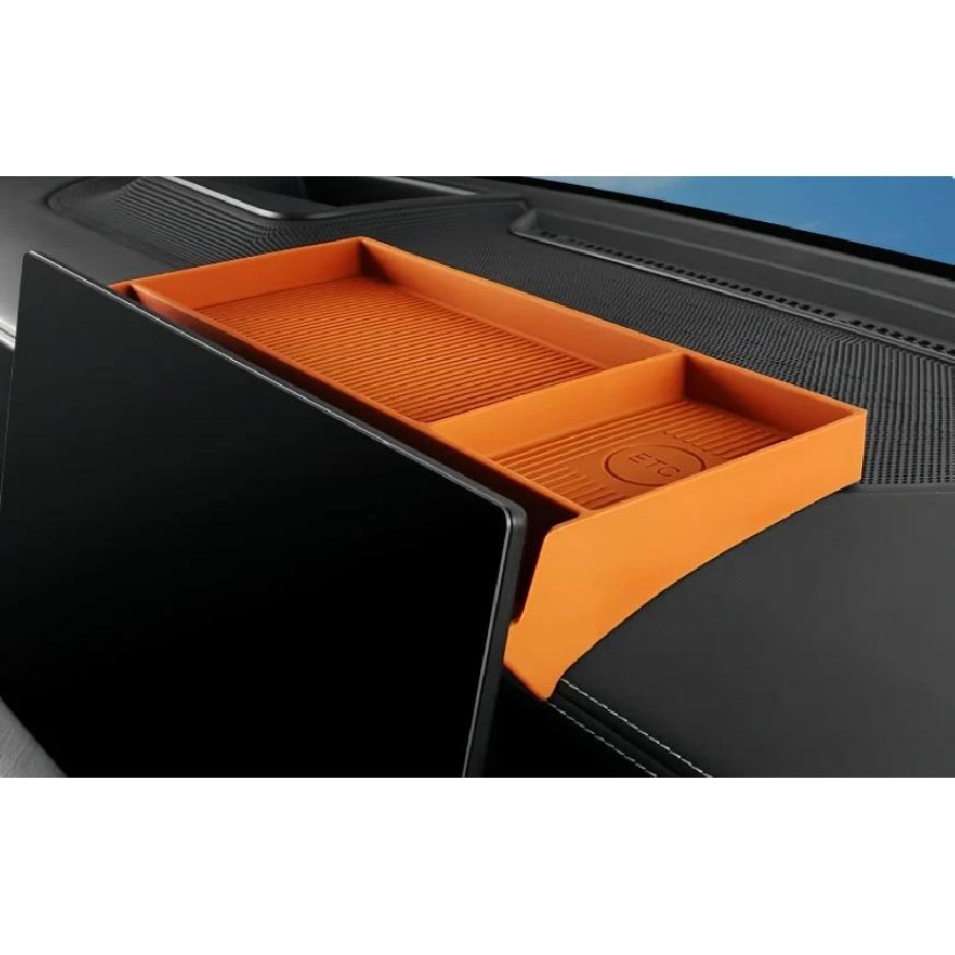 Fit for GWM Tank 500 Hi4-T Hi4-Z 2026 Car Central Control Screen Rear Silicone Storage Box Modified Car Interior Upgrade Parts