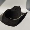 New Handmade Belt Suede Western Cowboy Hat Wide Brim Cowgirl Hat Party Hat  Stage Hat  Cattleman Knight Hat