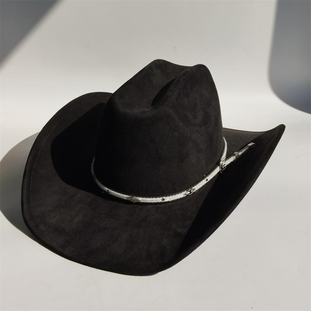 New Handmade Belt Suede Western Cowboy Hat Wide Brim Cowgirl Hat Party Hat Stage Hat Cattleman Knight Hat