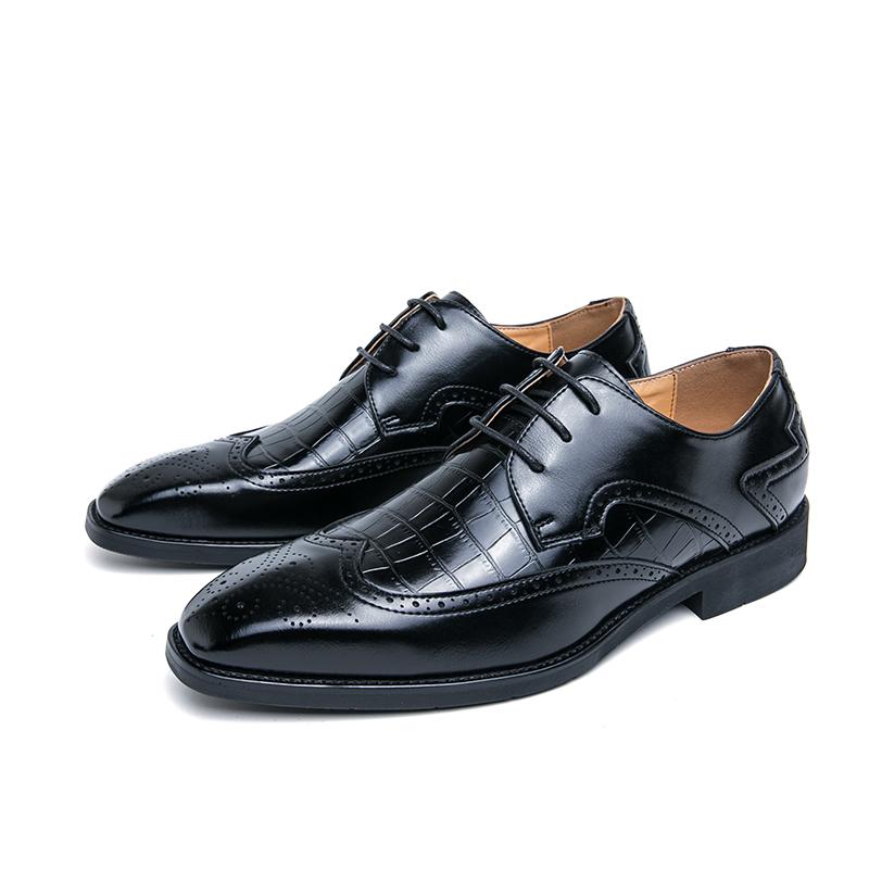 

Fashion Leather Shoes For Man Genuine Leather Big Size High Quality Designer Formal Shoes Casual Shoes Fashion Business Oxford 38 чорний
