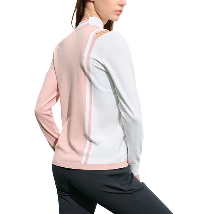 Fila Golf Series Comfortable Skin-Friendly Soft Knit Sweater Women Sweater Sweet-Pink A11W315404F-LP