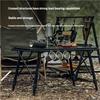 Height Adjustable IGT Aluminum Camping Table Roll Up Design Portable Folding Table for Picnic BBQ Outdoor Dining Tactical Gear