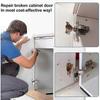 10 Stück Scharnier Reparaturblech für Schrank Möbel Schublade Edelstahl Türpaneele Tisch Ba