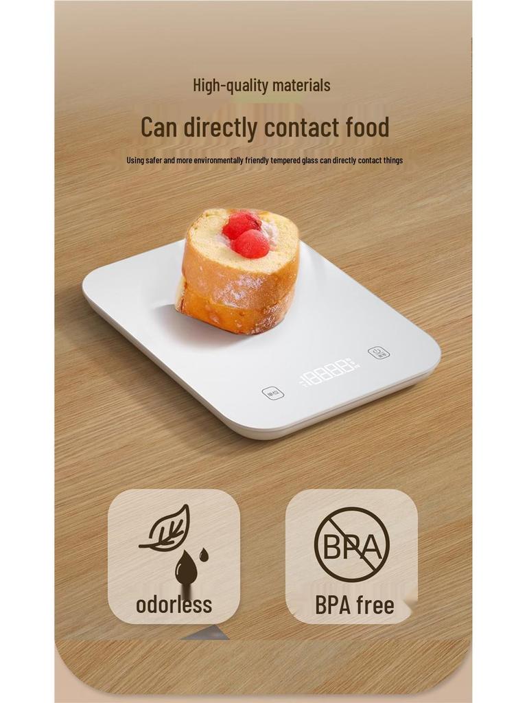 Rechargeable Kitchen Food Scale for Baking and Weighing
