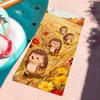 Fashion print Hedgehog Towel Drying Bath Towel Applicable To Light Swimming Camping Yoga Beach Out