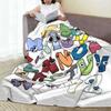 Alphabet Lore Cartone Animato Inglese Coperte di Peluche Lettera Cattiva ABC Coperta Novelty per la Casa 125*100cm Trapunta Calda