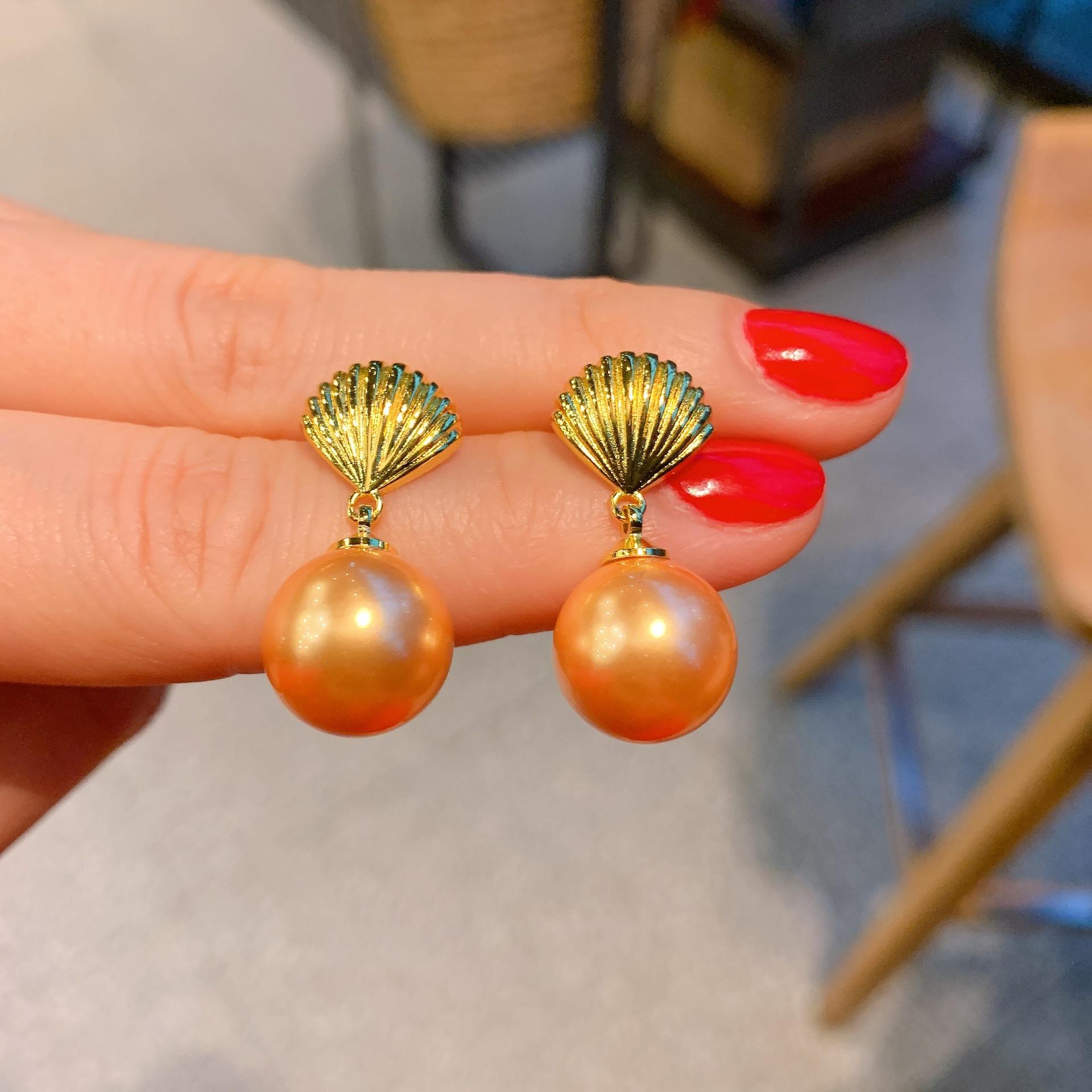 

Новые модные серьги-гвоздики из ракушек Aobei Pearl