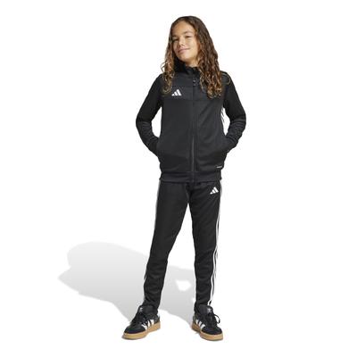 Adidas Tiro Essential Fußball Trainingsanzug Kinder Set, KSQ97, Schwarz/Weiß (JD0625)