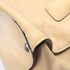Used PRADA Triangle logo 2WAY Tote Bag leather Beige Used Women