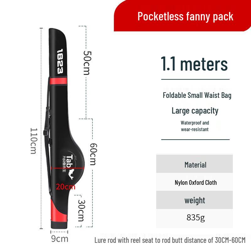 

Жорстка сумка для рибальського спорядження: Без розбирання, підходить для великих морських та берегових вудилищ