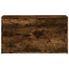 Coffre de rangement Chêne fumé 84x42x46 cm Bois d'ingénierie