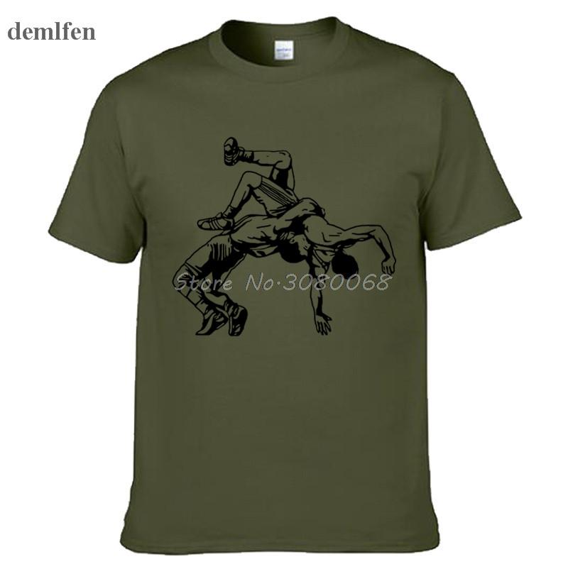 Funny Printed Men T Shirt Newest Wrestling Muay Thai T Shirt Casual O Neck Short Sleeve