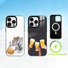 A-Abstract B-beer P-painting Phone Case For iPhone 17 16 15 14 13 12 Pro Max Plus for Mirror Wireless Magnetic Cover