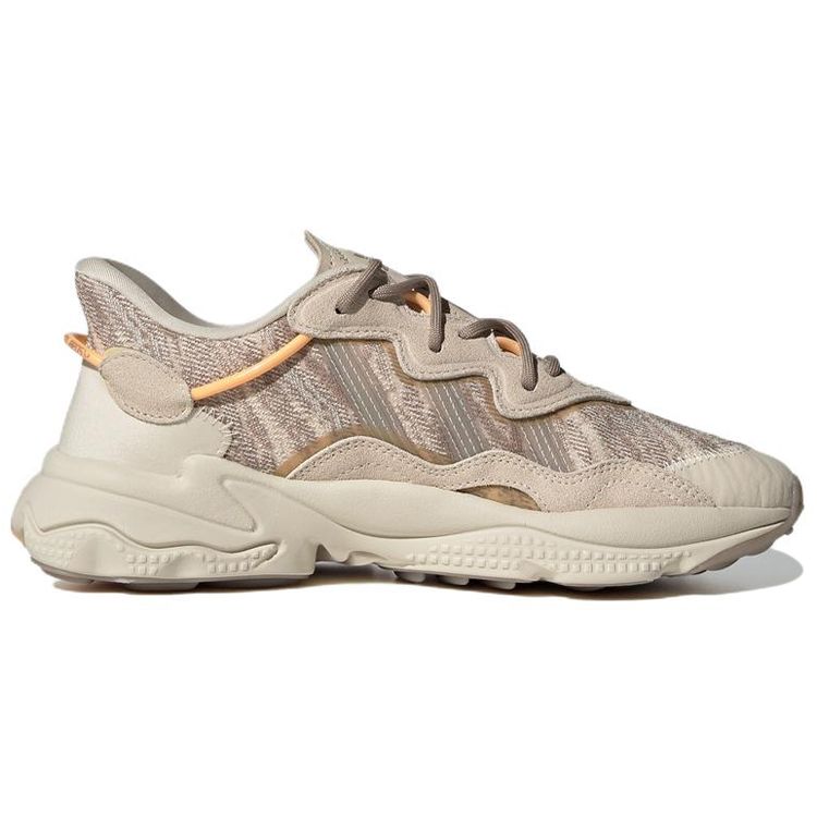 Adidas Originals Ozweego Textil Cómodos Deportivos Duraderos Transpirables Zapatillas de estilo de vida de corte bajo para mujer Marrón GW9748