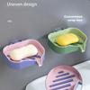 1PC wall-mounted soap bar. Household bathroom storage rack with drain. Household soap bar,