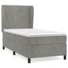 VidaXL Divan Bed and Mattress Light Grey 80x200 Cm Velvet - Model 3129057