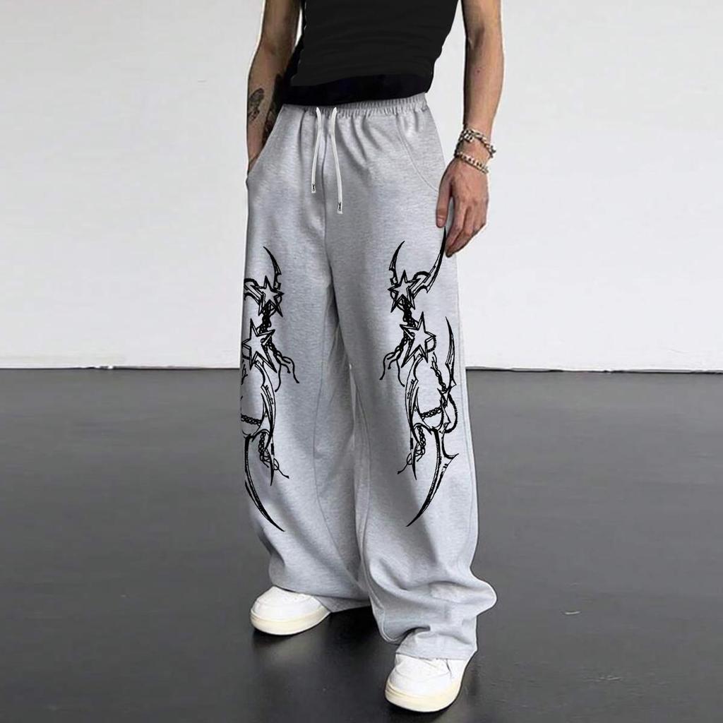 Pantaloni de trening pentru bărbați cu buzunare și șnur - Pantaloni de trening largi pentru relaxare, pentru alergare, pistă, yoga, joggers