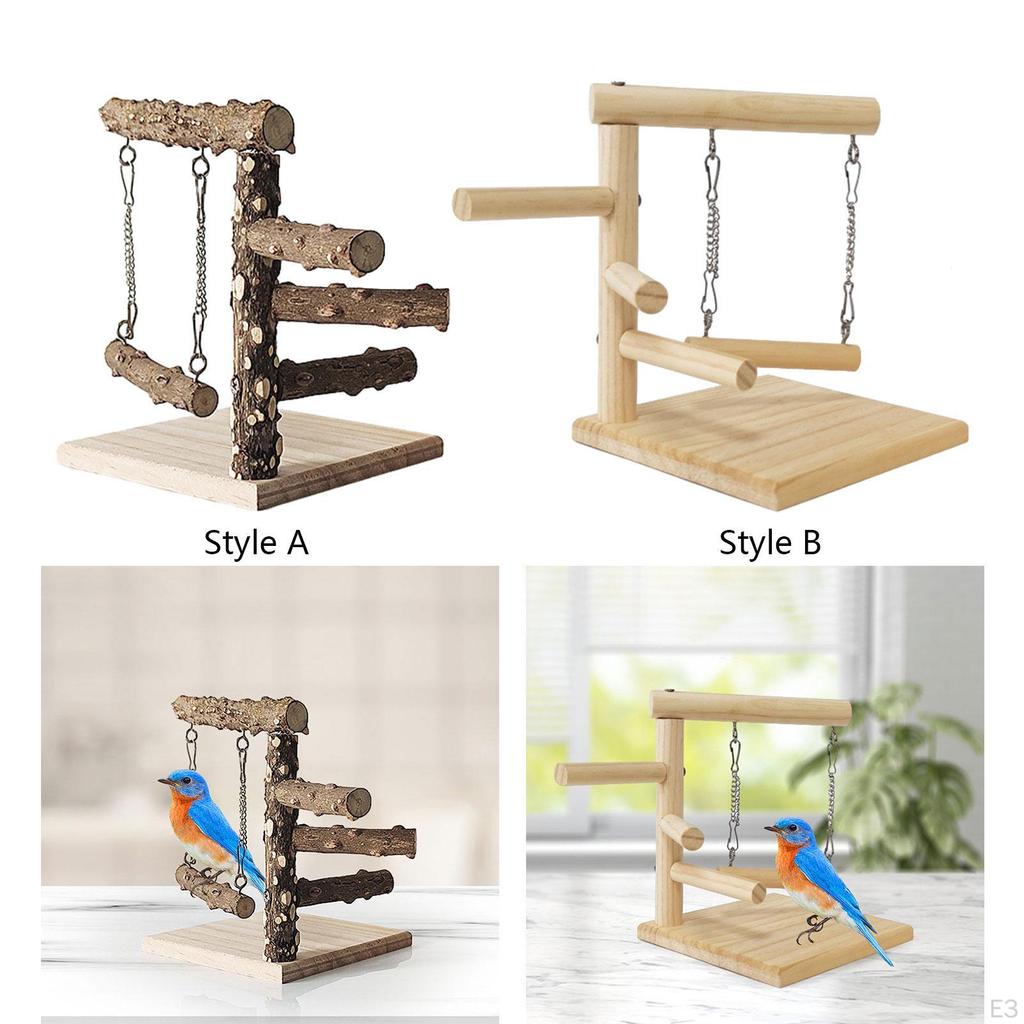 Bird Perch Stand for Small and Medium Birds - Flexible Convenient