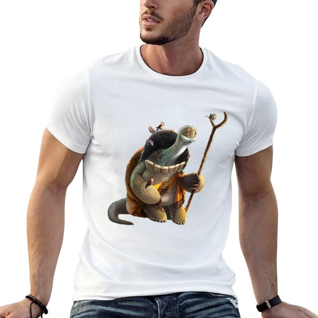 Master Oogway Meditating TShirt Casual Street Style Short Sleeve Tee
