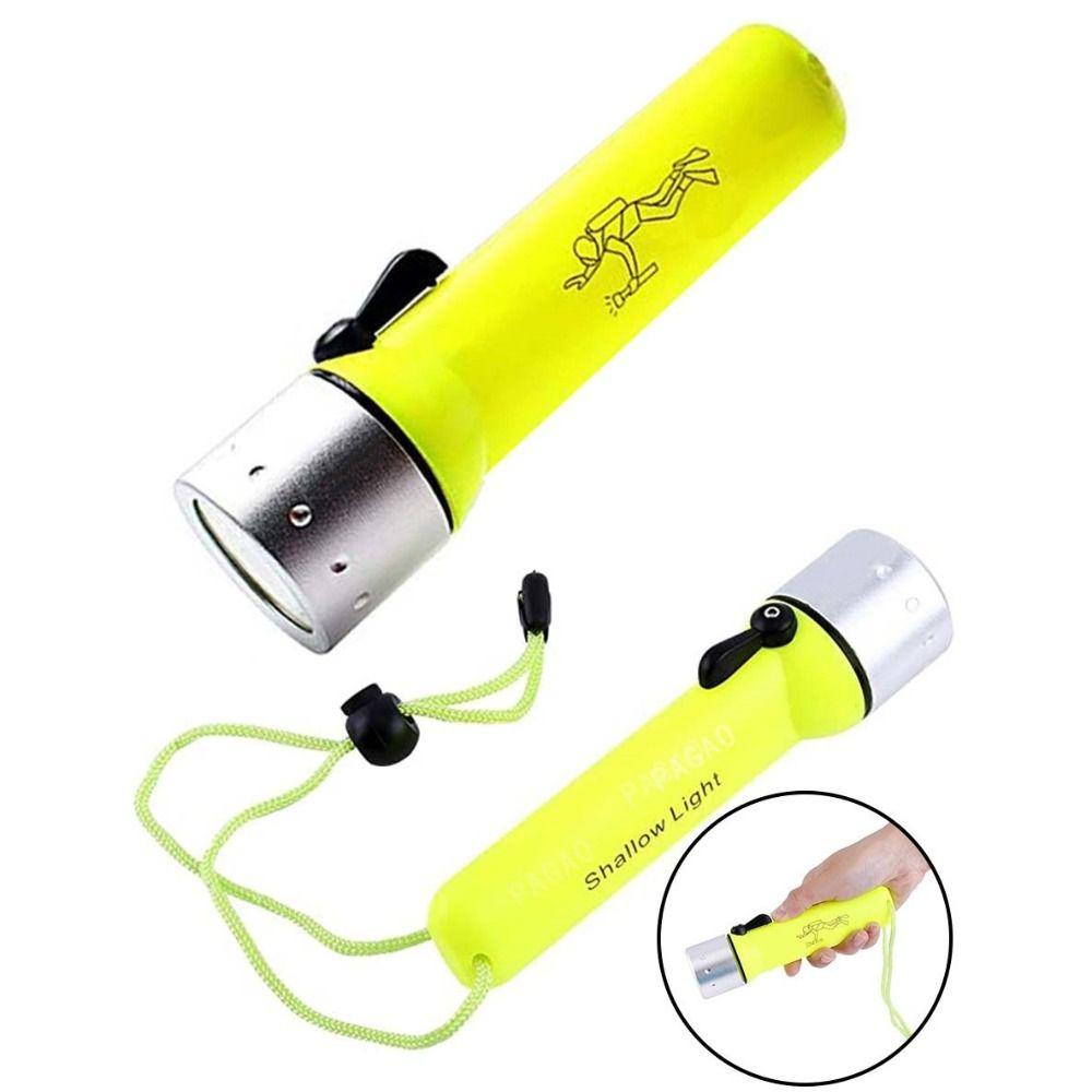 Hole Diving LED Magnetic Flashlight Waterproof Underwater Flashlight Diving Lamp  Home Outdoor