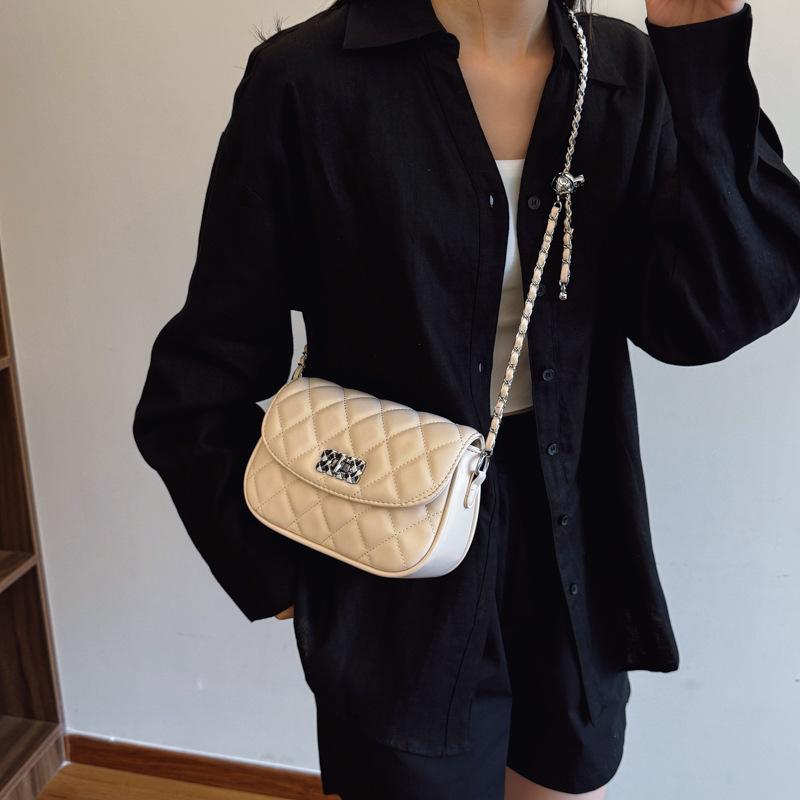 Summer Small Bag Women's Bag New Popular Fashion Chain Bag Messenger Bag Diamond Square Bag
