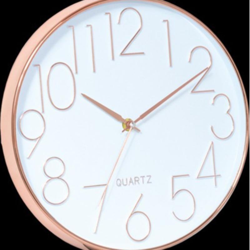 11-inch Silent Wall Clock Simple Clock Living Room Wall Hanging Clock Three-dimensional Digital Quartz Clock Silent Quartz Clock