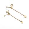 Sturdy Brass Adjustable Chain Portable Keychain with Lobster Clasp Fashion Accessory for Tent and Luggage Daily Use