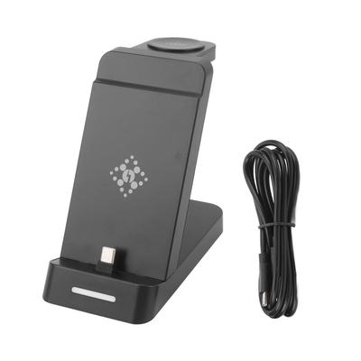 3 In 1 Charging Station Foldable Travel Wireless Charger Phone Stand for Galaxy Z Flip Fold Buds Buds Pro Watch 6