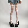JK Lolita Damenstrümpfe Ultradünne transparente Kristallseidensocken Oberschenkelhohe Strümpfe Y2k Mädchen Oberschenkelhohe Socken Strümpfe