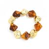 IngeSight.Z 8 Colors Boho Acrylic Irregular Bead Chain Bracelets Women Vintage Geometric Handmade Bangle Couple Jewelry Pulsera