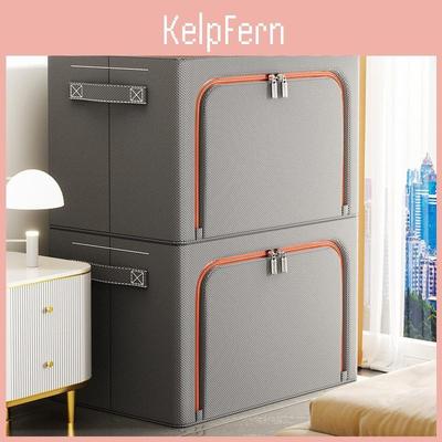 Foldable Storage Bin With Handles For Bedroom Organization And Clothes Closet Use