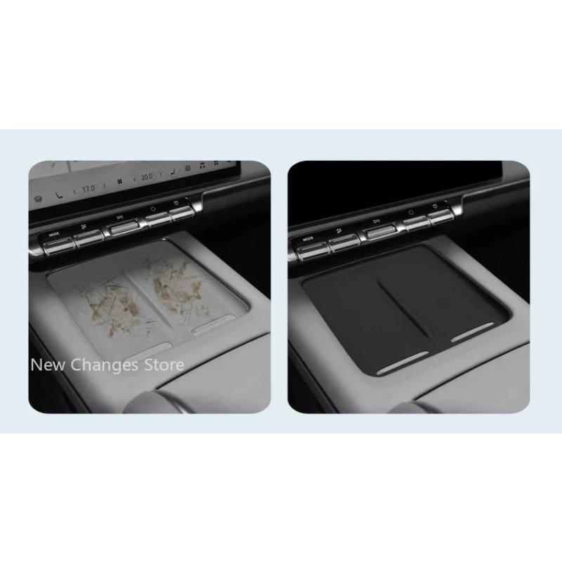 For Zeekr 7X 2024 2025 Pad Central Storage Dustproof Mat Acccessories Car Styling Central Control Wireless Charging Silicone