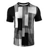 Summer Men's 3D Printed Crew Neck T-Shirt Fashion Versatile Breathable Trend Casual