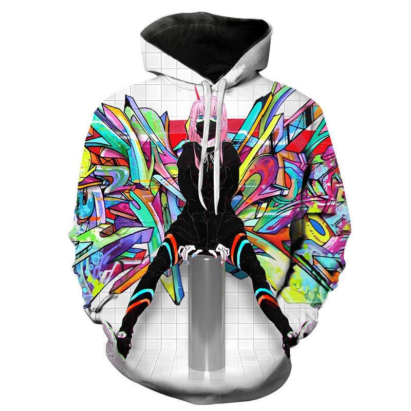 

Мужские толстовки с граффити для мальчиков и девочек, детская толстовка с 3D-принтом, забавная спортивная одежда для мальчиков и девочек, классная одежда с капюшоном S